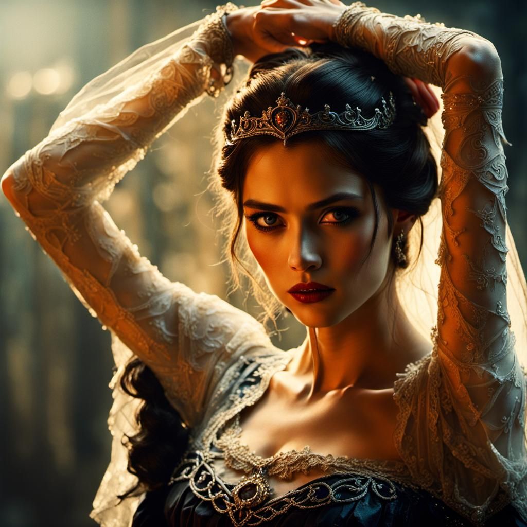 Princess and Vampire in Dark Fantasy Allure