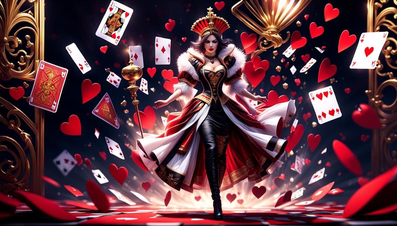 THE QUEEN OF HEARTS KNOWS HOW TO MAKE AN ENTRANCE
