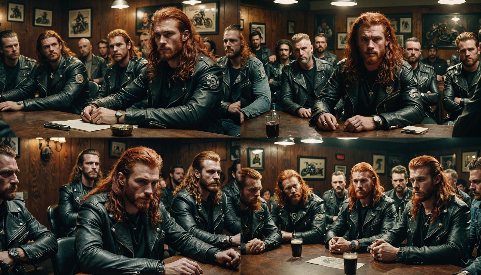 Werewolf Bikers Meeting: Cinematic Film Still