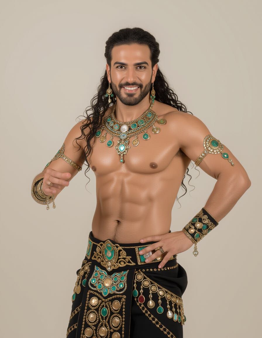 Egyptian Man Belly Dancing Performance