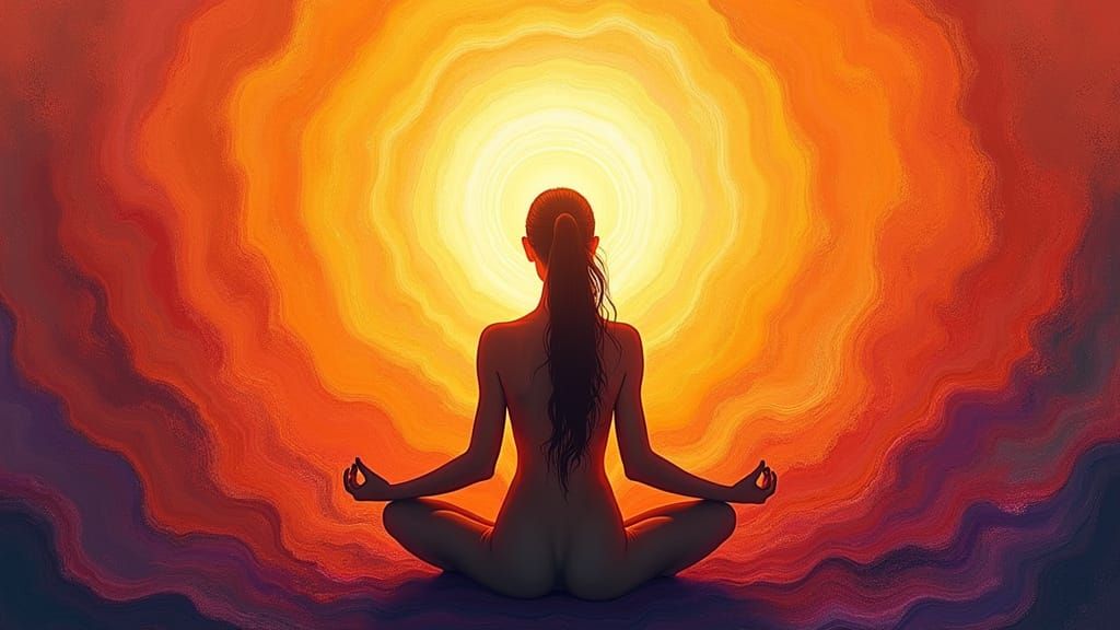 Surreal Goddess Awakens Kundalini Energy in Vibrant Color Fi...