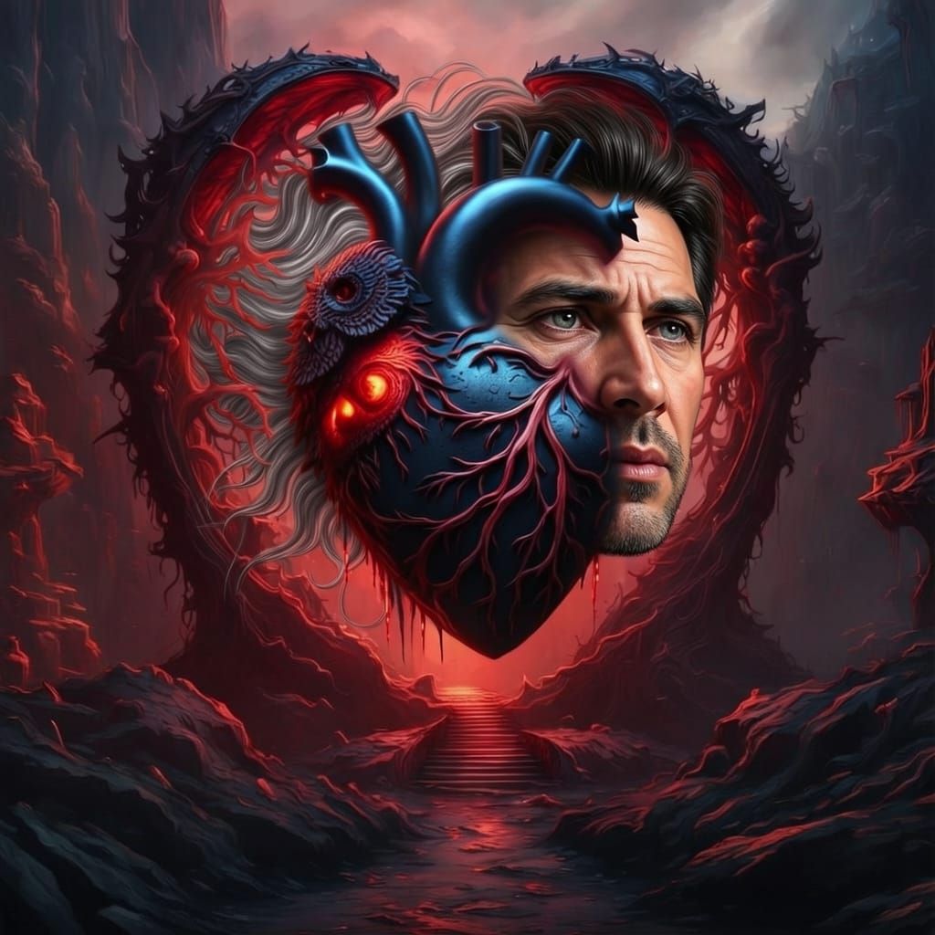 I evolved my first creation 'The Angst of the Human Heart'