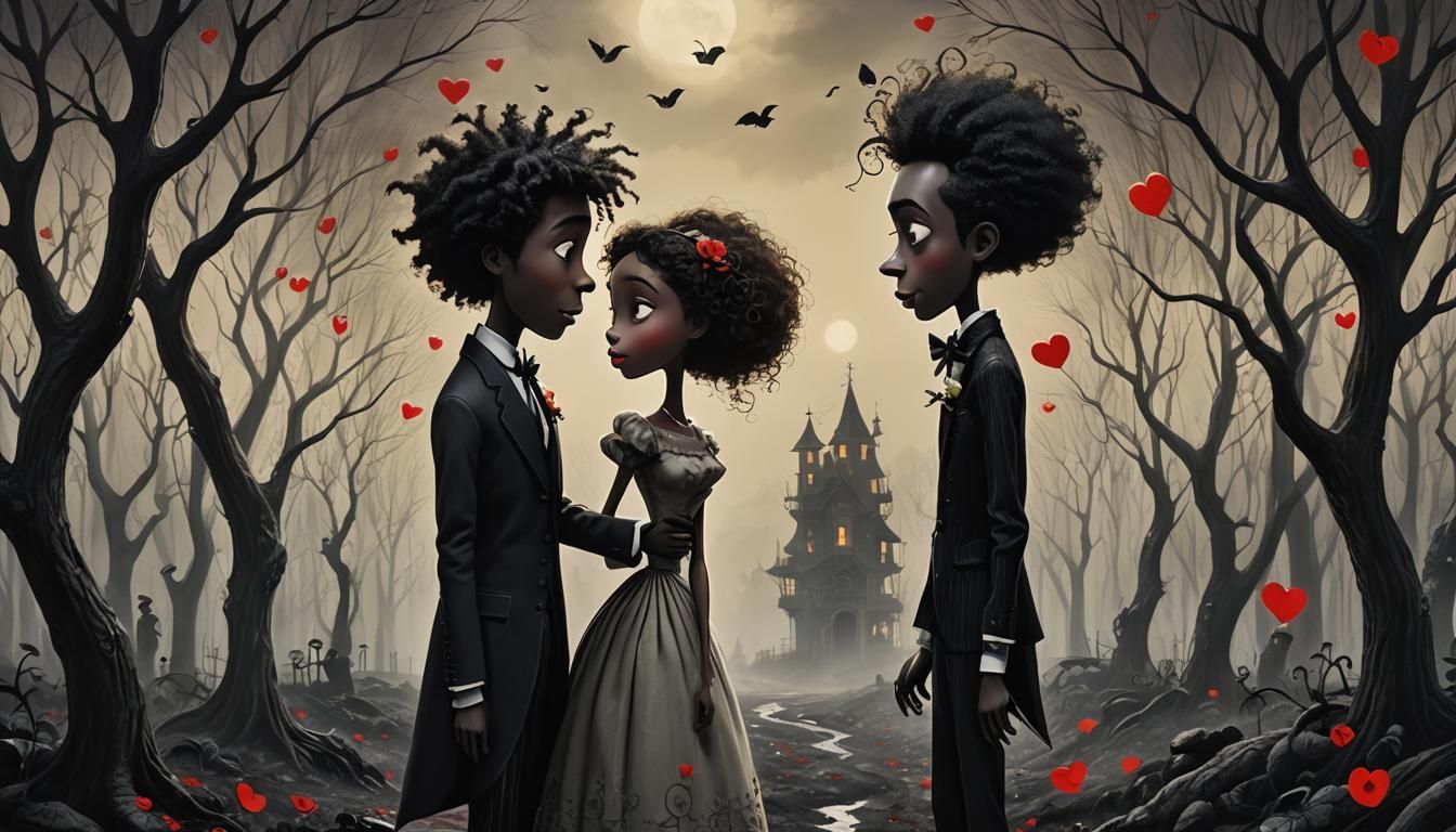 Epic Love Masterpiece in Automatist Style