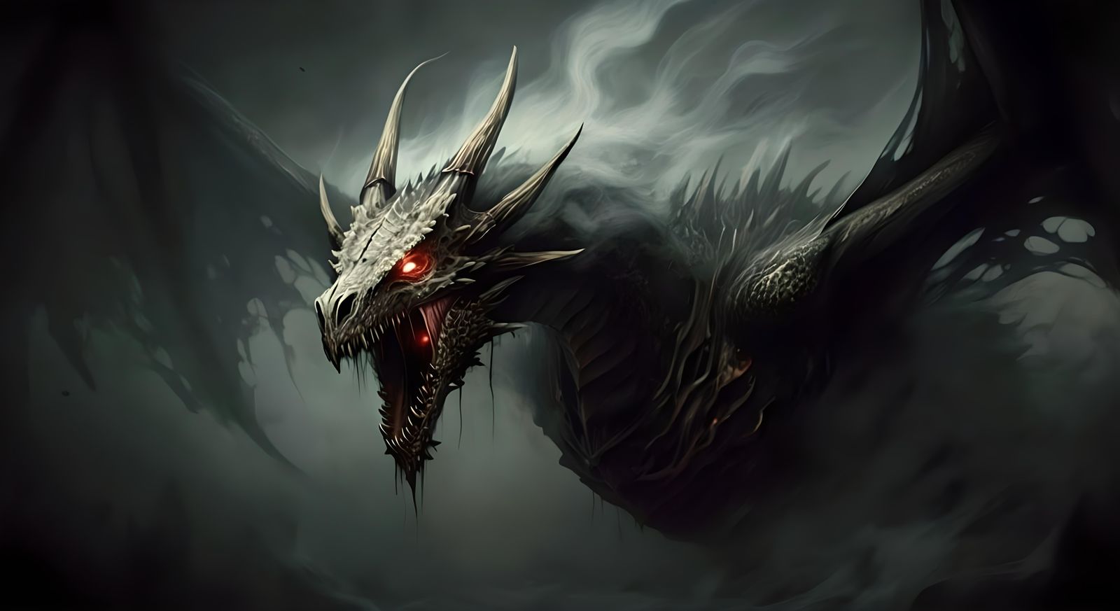 Death Dragon Wraith of Smoke and Shadow