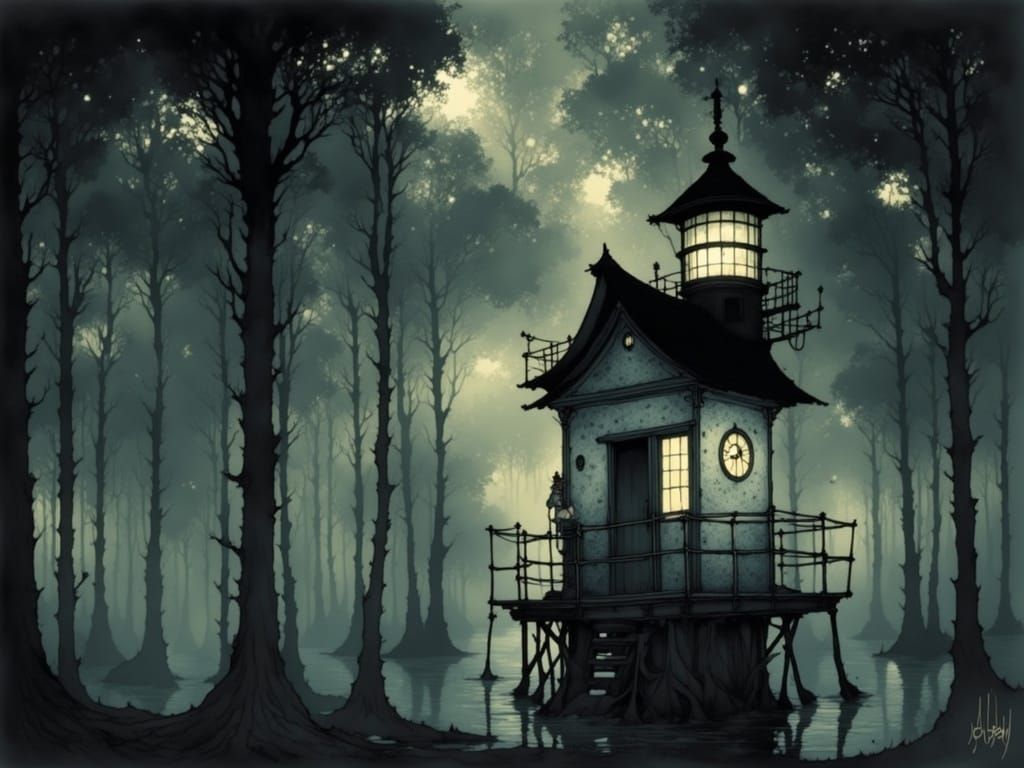 Lighthouse Keeper's Mysterious Landscape