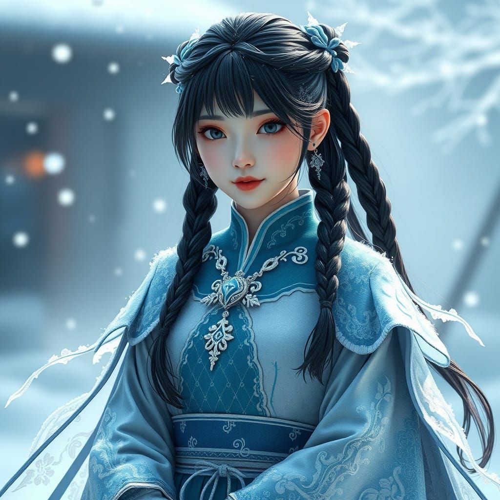 Ice Princess in Eastern-Western Fusion Uniform