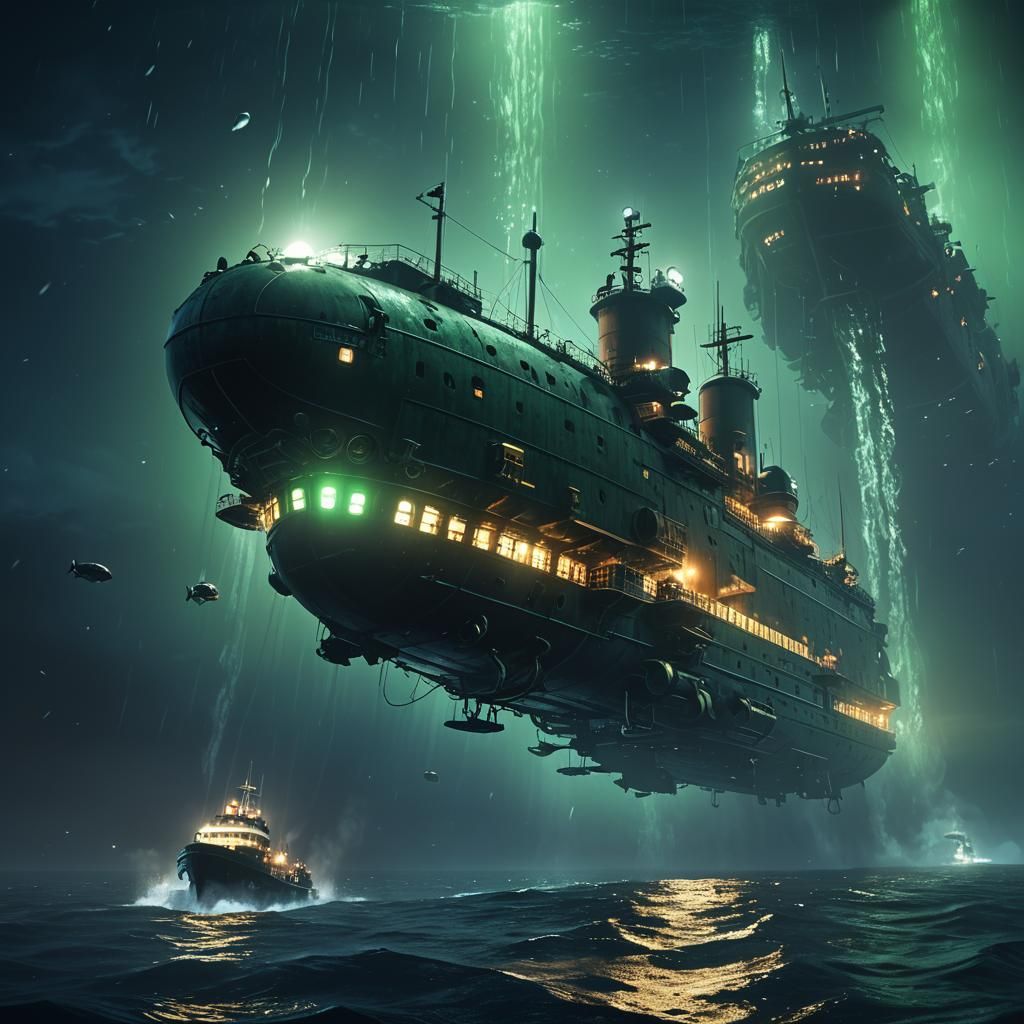 Titanic Wreck Discovered by Submersible: Unreal Engine 5