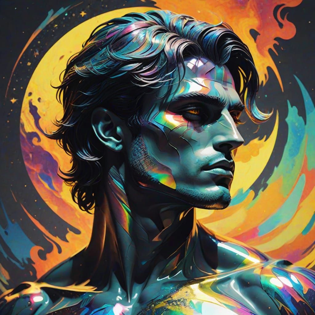 Shadow Prince Formed From Smoke and Starlight