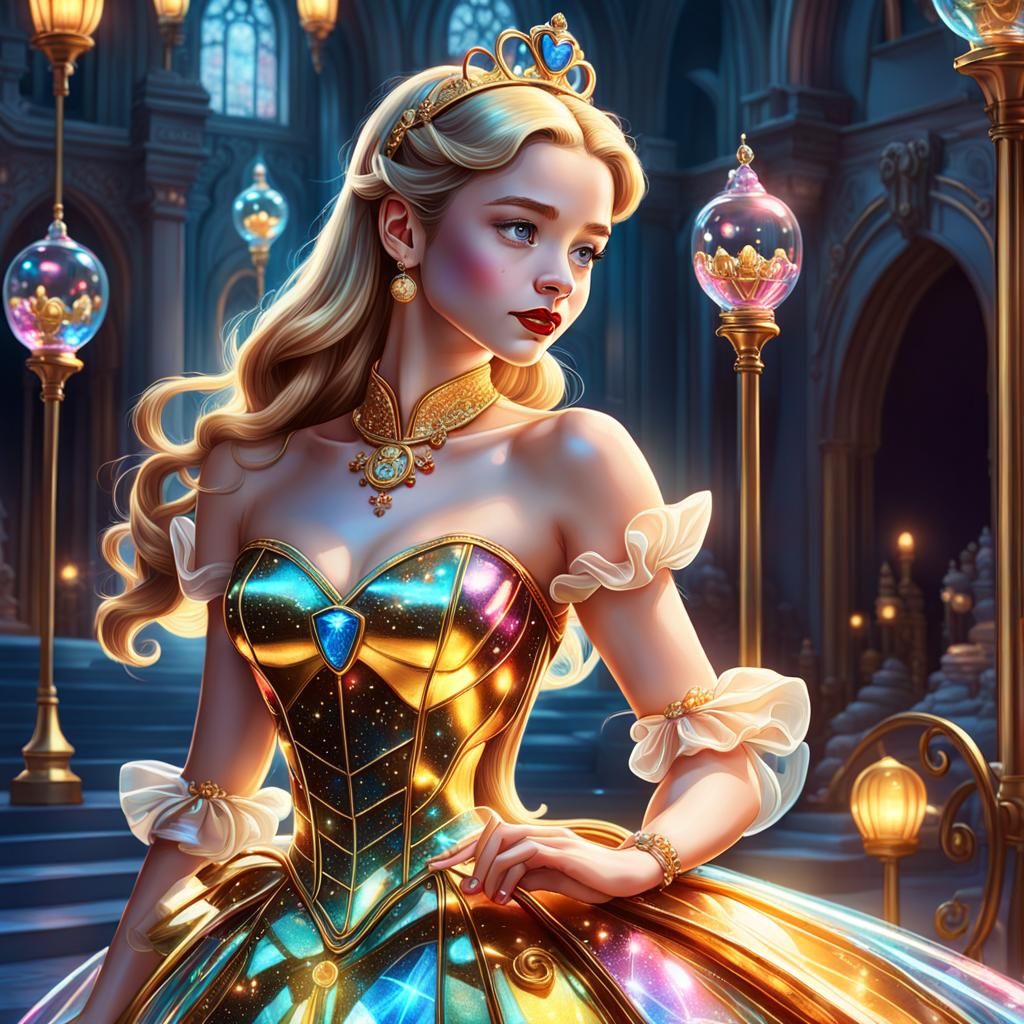 Cinderella in Candy Land with Golden Tesla