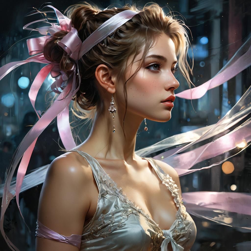 Ethereal Beauty in Moonlit Whispers