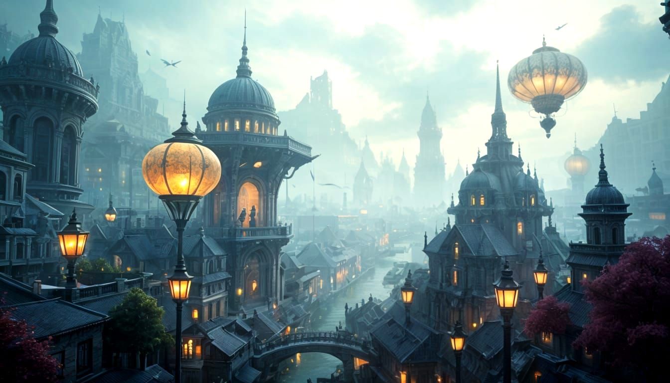 Dynamic Cityscape Masterpiece with Hyper Detailed Lighting