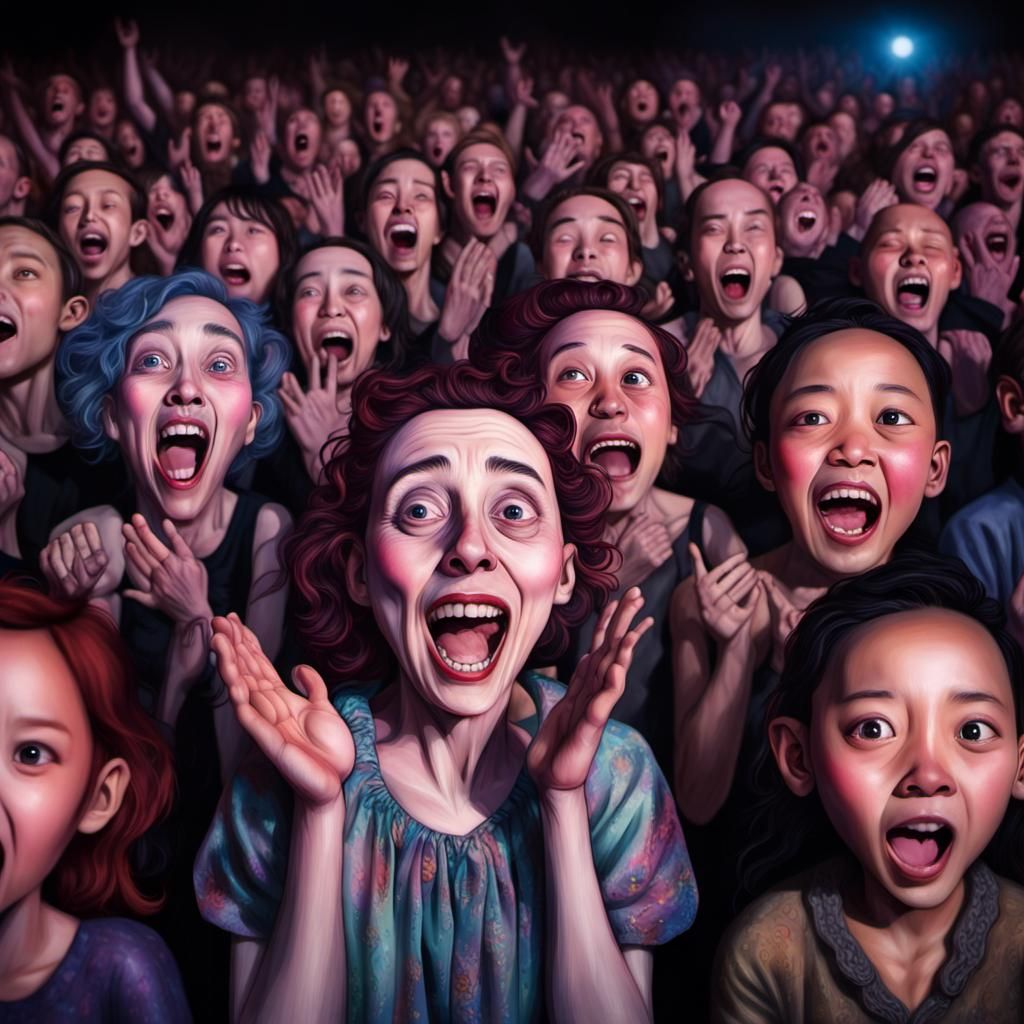 Award ceremony,  emotions of joy