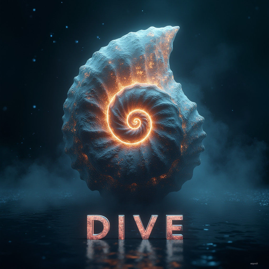 Majestic Nautilus Shell Logo for AI Chatbot Agency