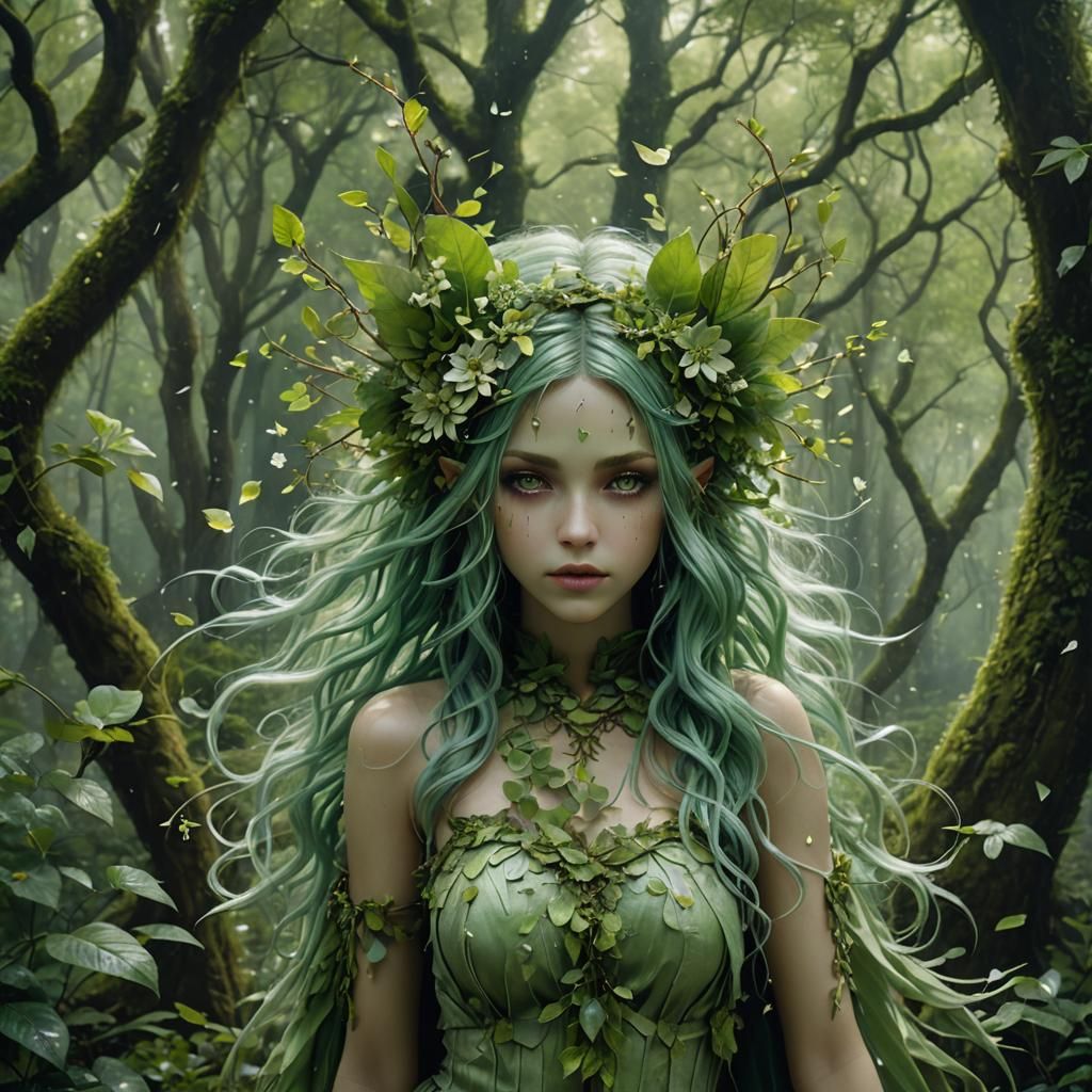 Enchanted Forest Fairy in a Hyperdetailed Fantasy Scene
