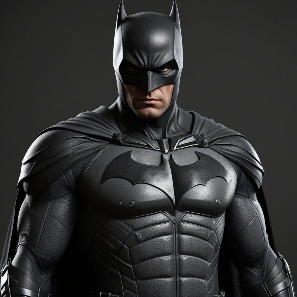 Dramatic Dark Hero in Edgy Leather Suit