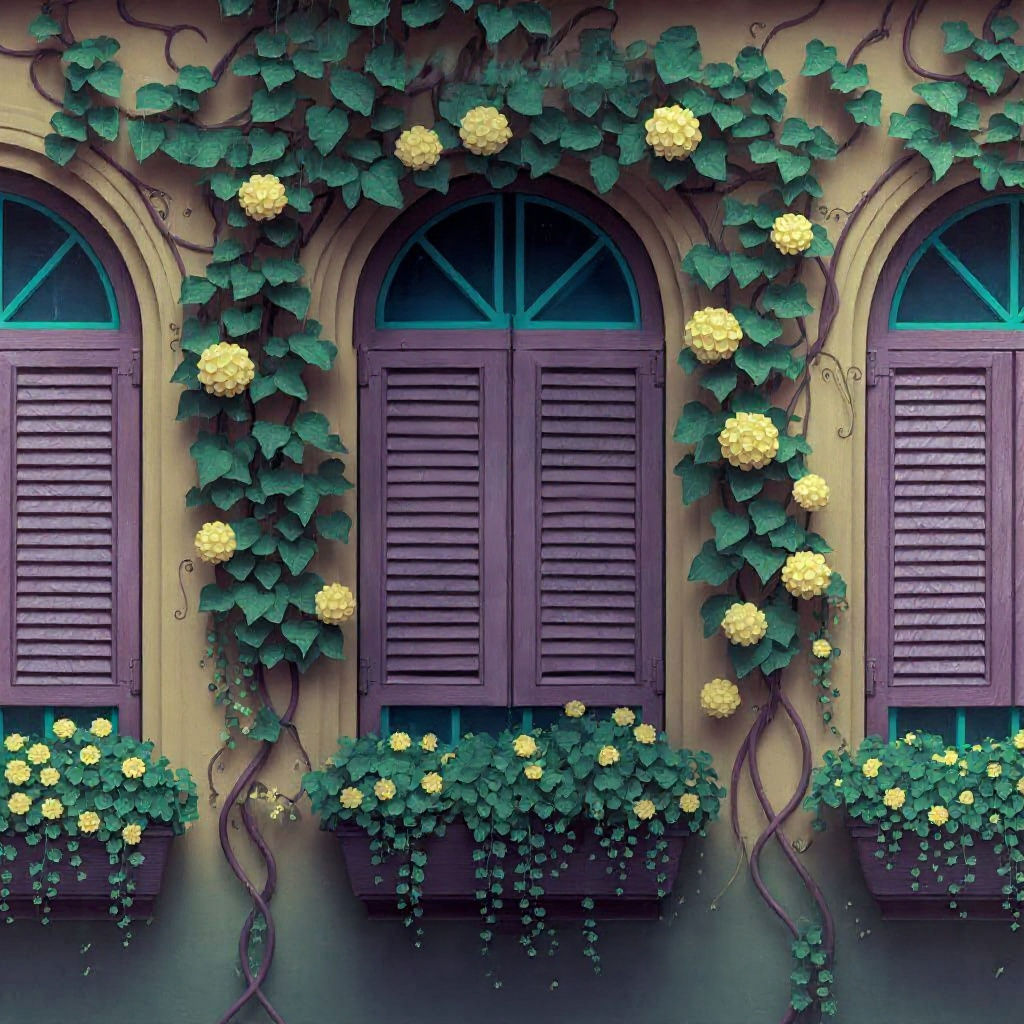 Book Cover: Quaint Shutters in Gentle Rain