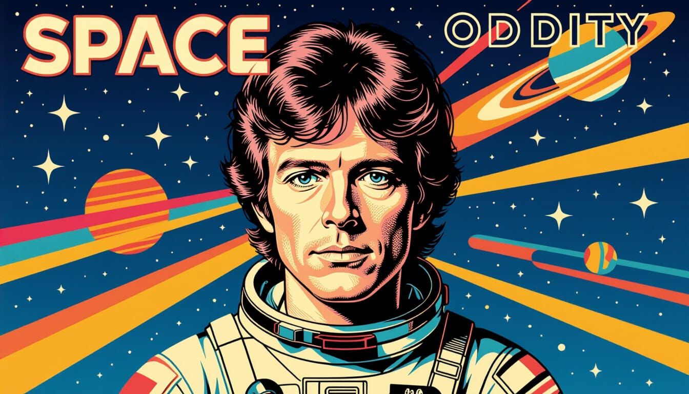 Astronaut in Space: A Digital Space Oddity