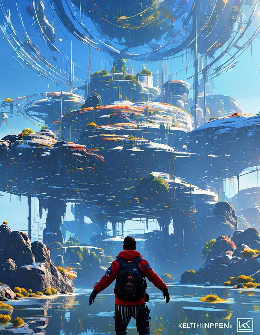 Hyperrealistic Digital Art in Deep Colors