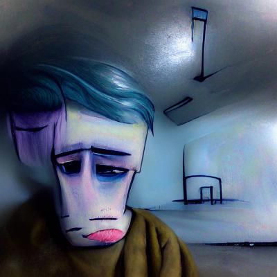 Image of Profound Loneliness and Existential Crisis