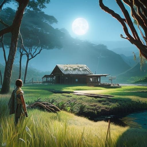 Hawaiian Night Huts in Fairycore Style