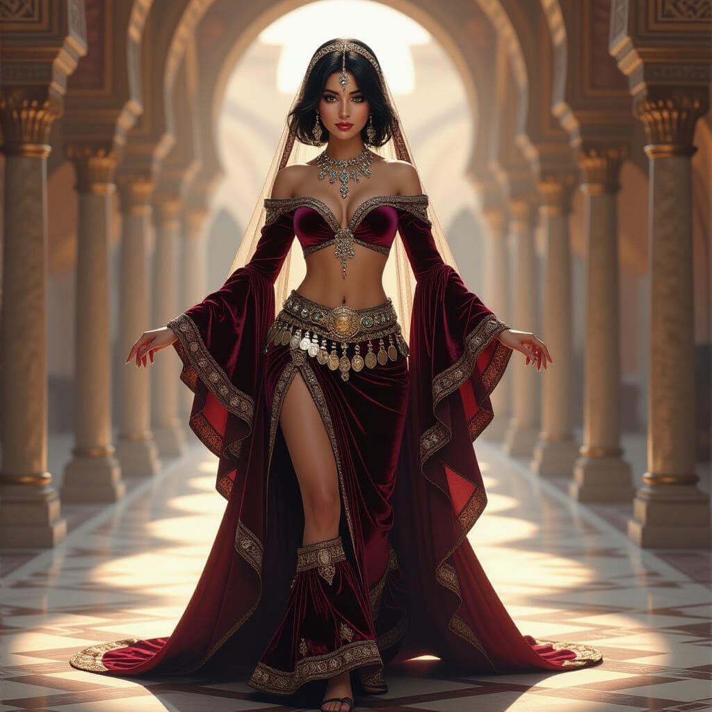 Colonial New Spain Meets Arabian Nights: Opulent Portrait