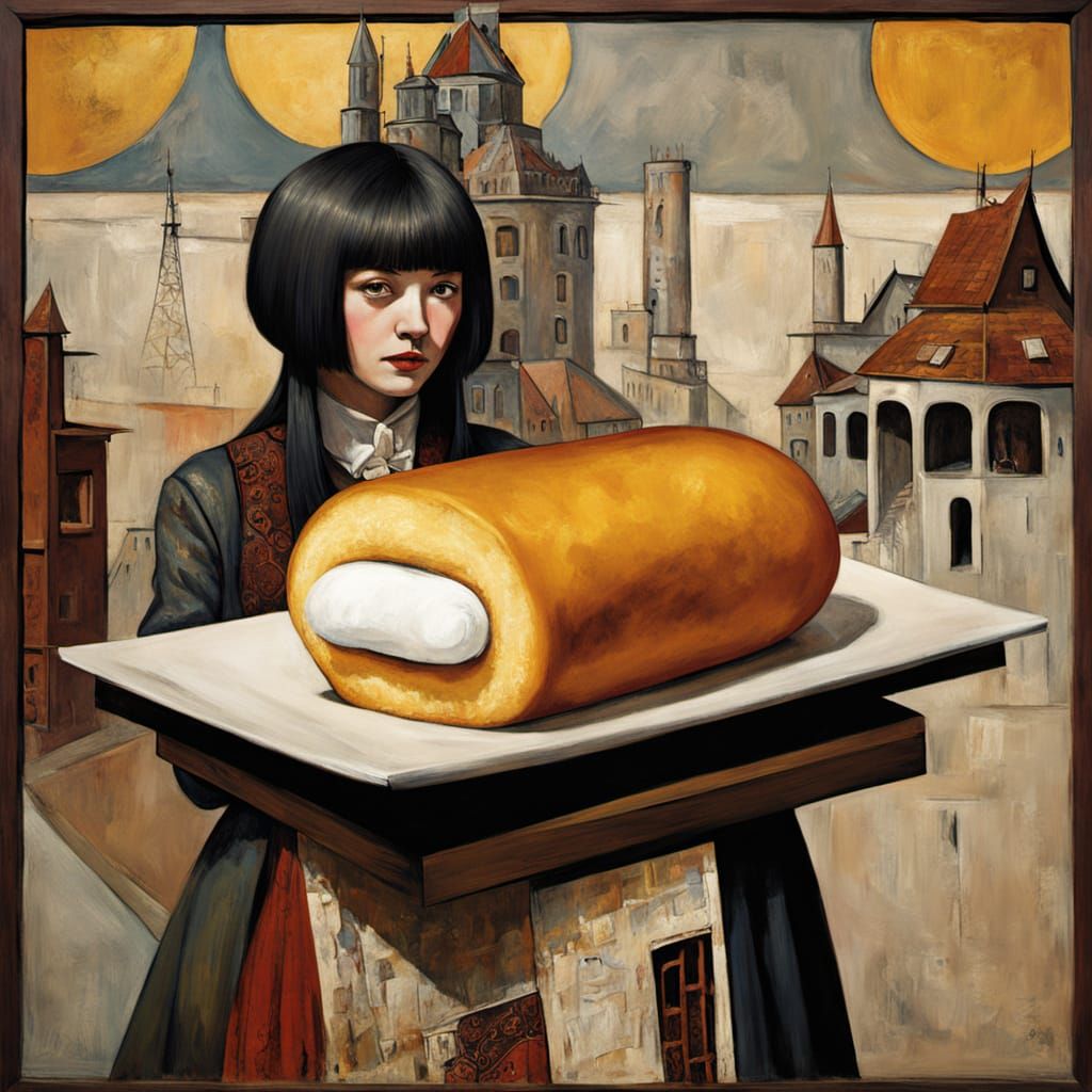 Surreal Nightmare Scene in Industrial Constructivist Style