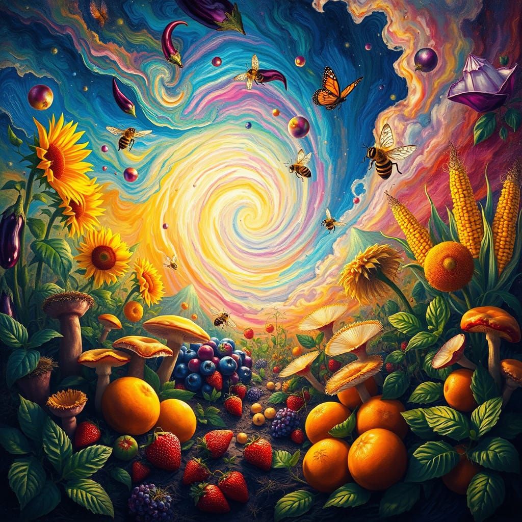 Ethereal Paradise Radiates Vibrant Life