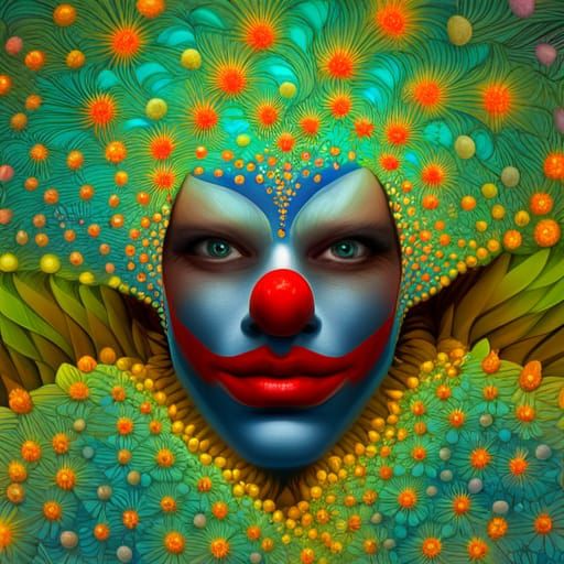 Fractal Clown Portrait: A Mathematical Masterpiece