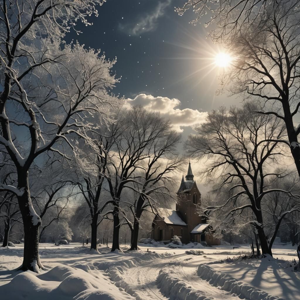 Despoiled Starry Sky with Divine Light