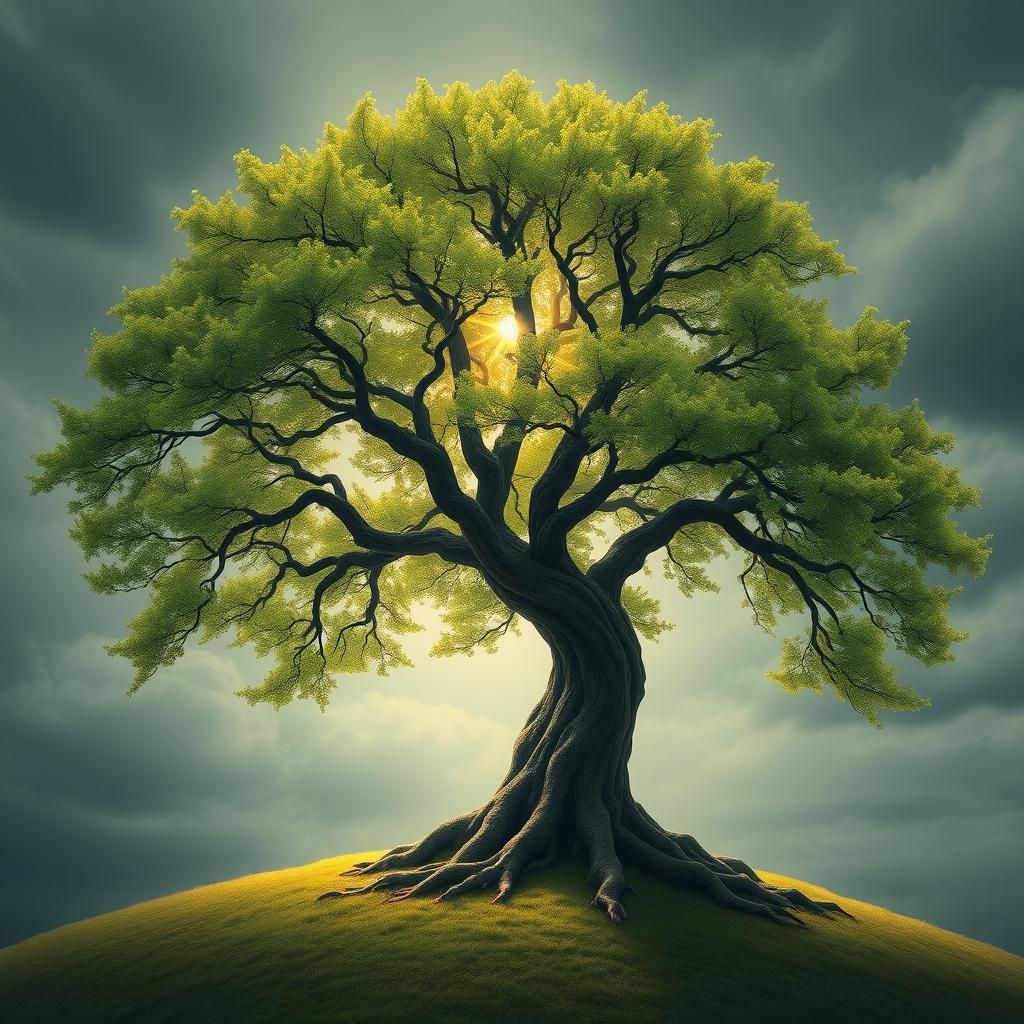 The Tree of Solace: A Moment of Peace