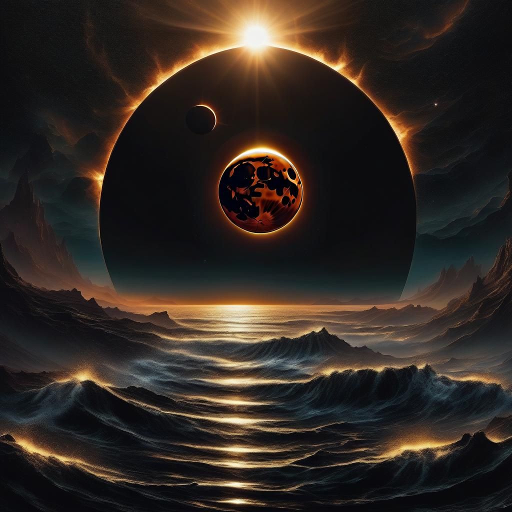 Astral Cascade Harmony: Hyperrealistic Chaos Beauty