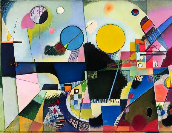 Abstract Alchemical Apothecary in Impasto Style