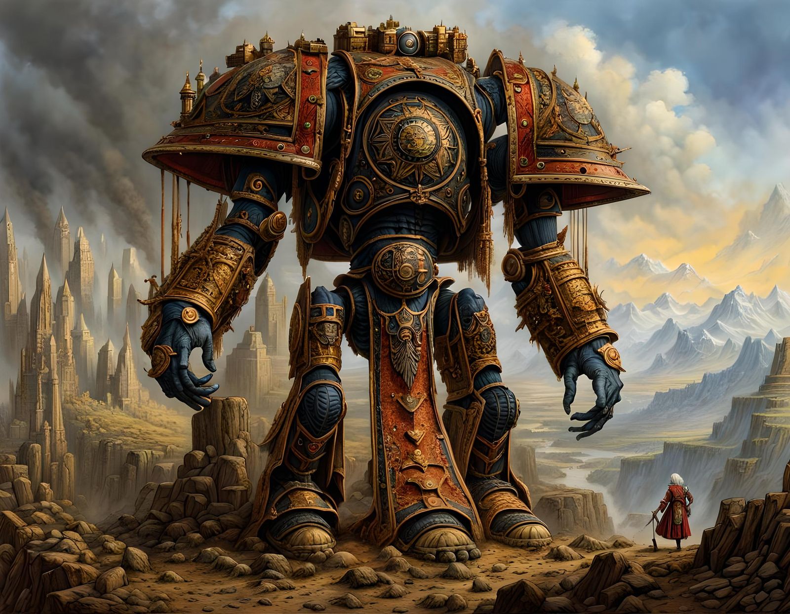 Warhammer Sister Repentia in Photorealistic Style