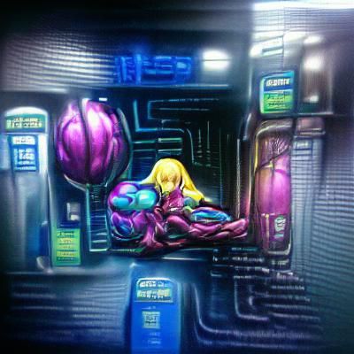 Samus Aran in Metroid Fusion Suit