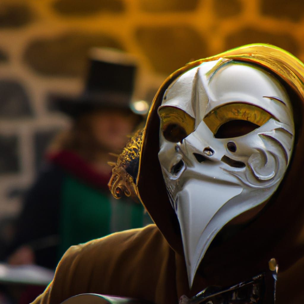 Masked Rock Band Concert in Renaissance Style