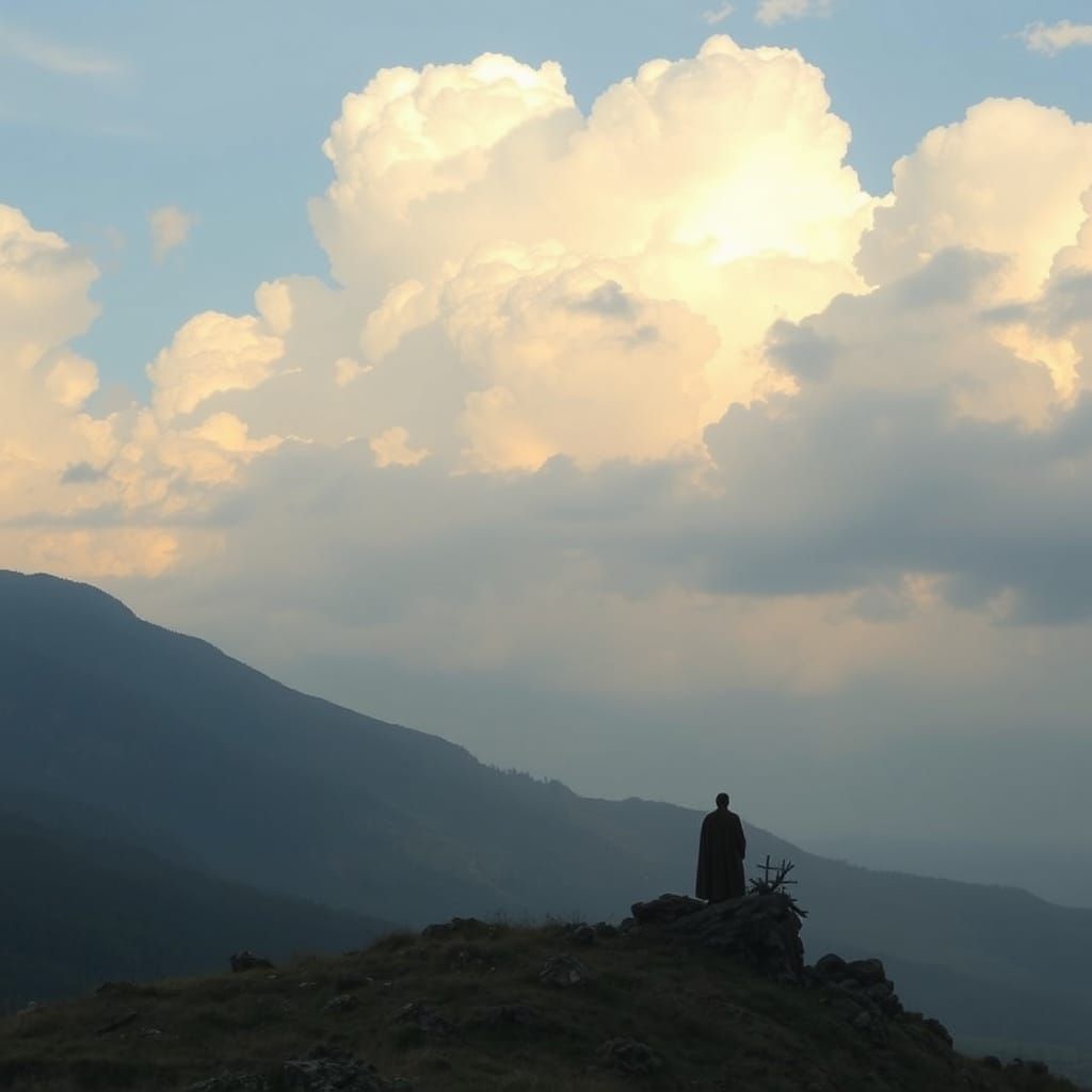 Ethereal Landscape in a Futuristic Key