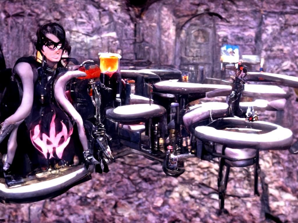 Bayonetta at The Gates of Hell Bar