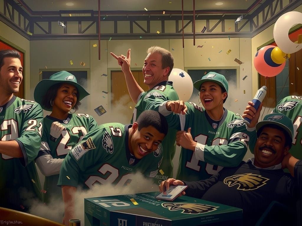 Philadelphia Eagles Fans Celebrate in Vibrant Style