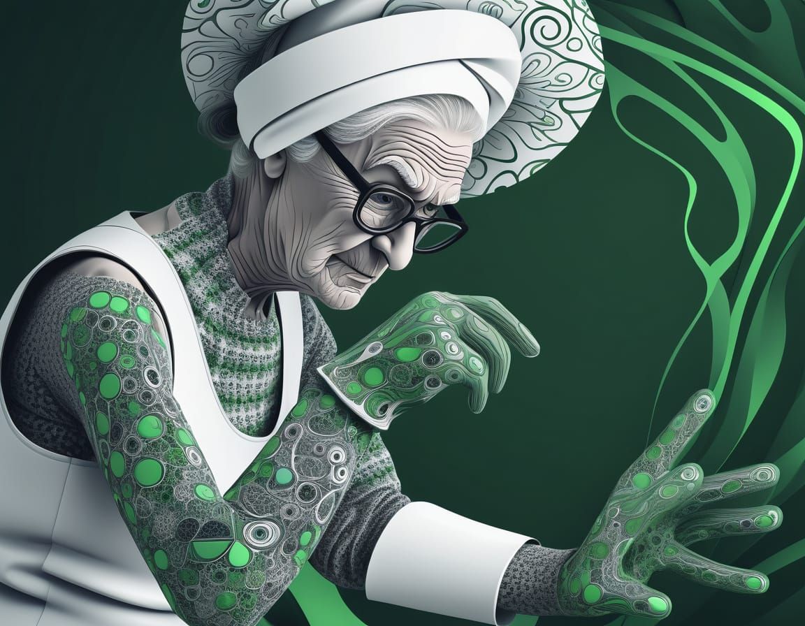 Gray Green Grandma is Spiraling