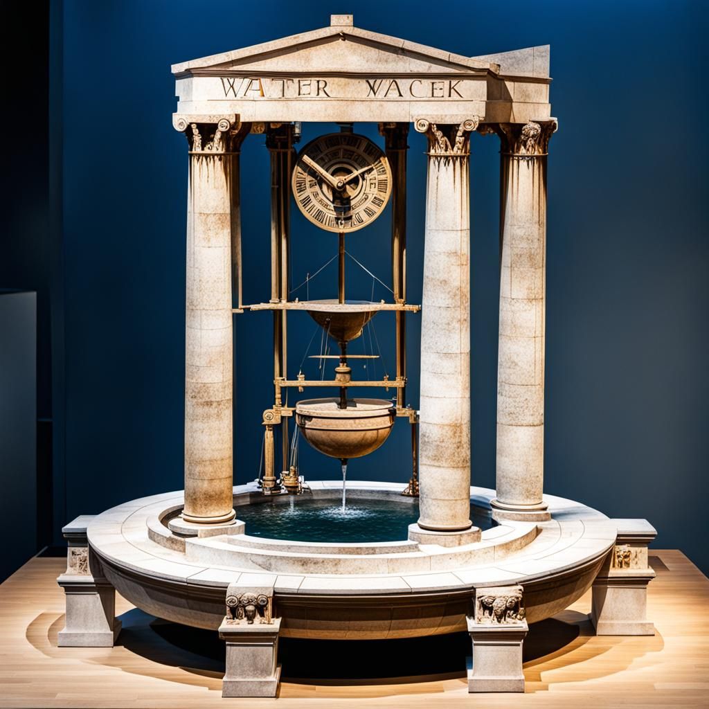 Ancient Greek Water Clock Timekeeping Device