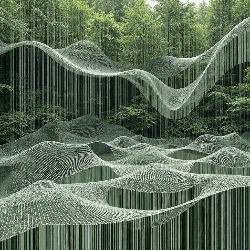 Evolving Corrupted Nature Scapes with Layered Patterns