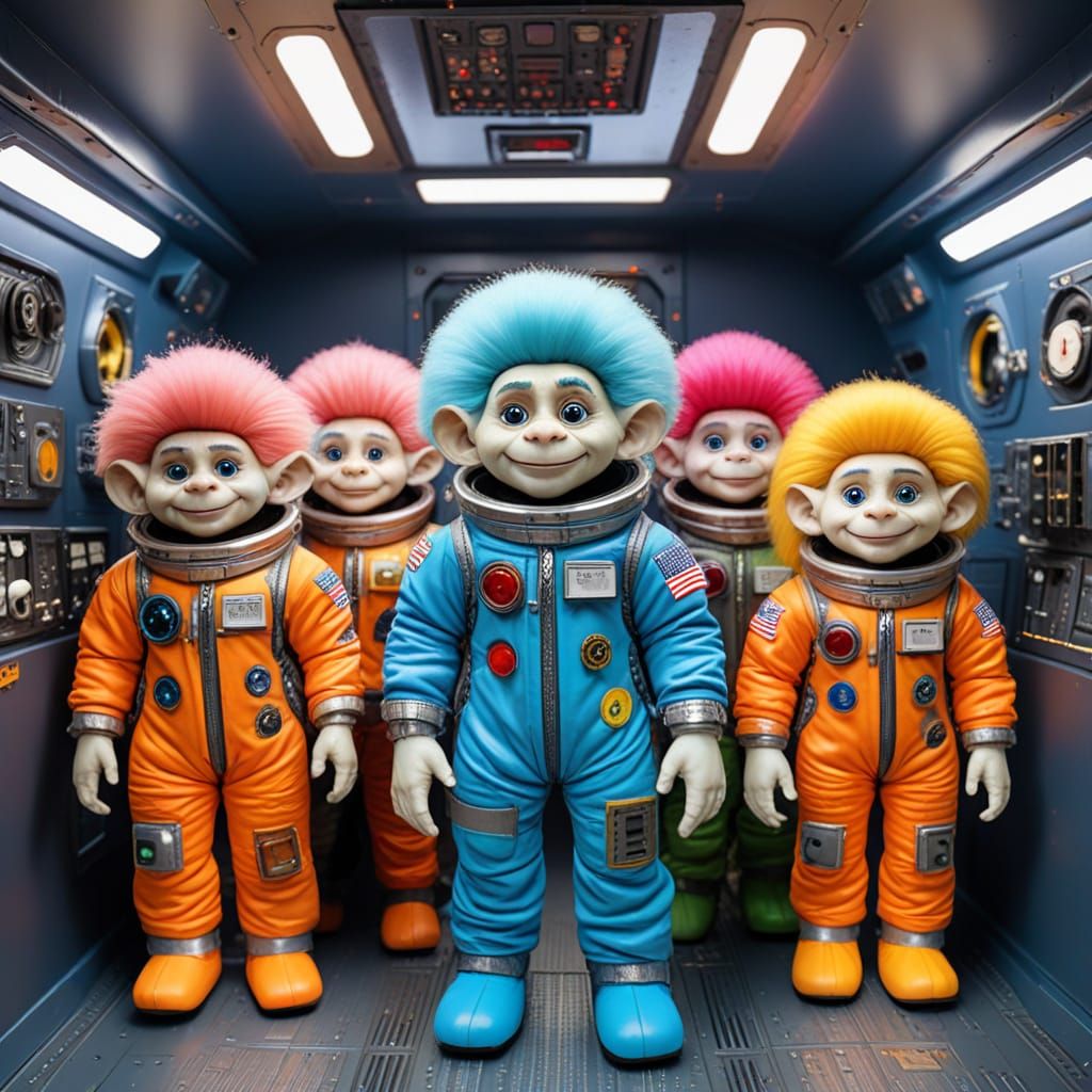 Troll Doll Space Crew Embarks on Next Mission