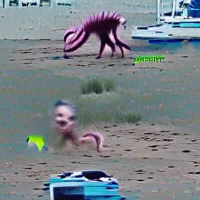 Mysterious Creature Caught on Security Camera