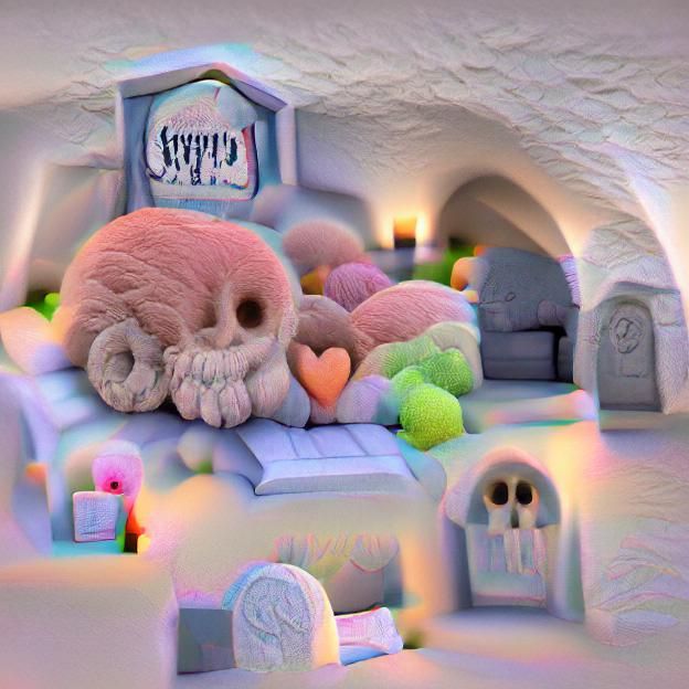 Soft Cuddly Crypt Creature in 8k Resolution