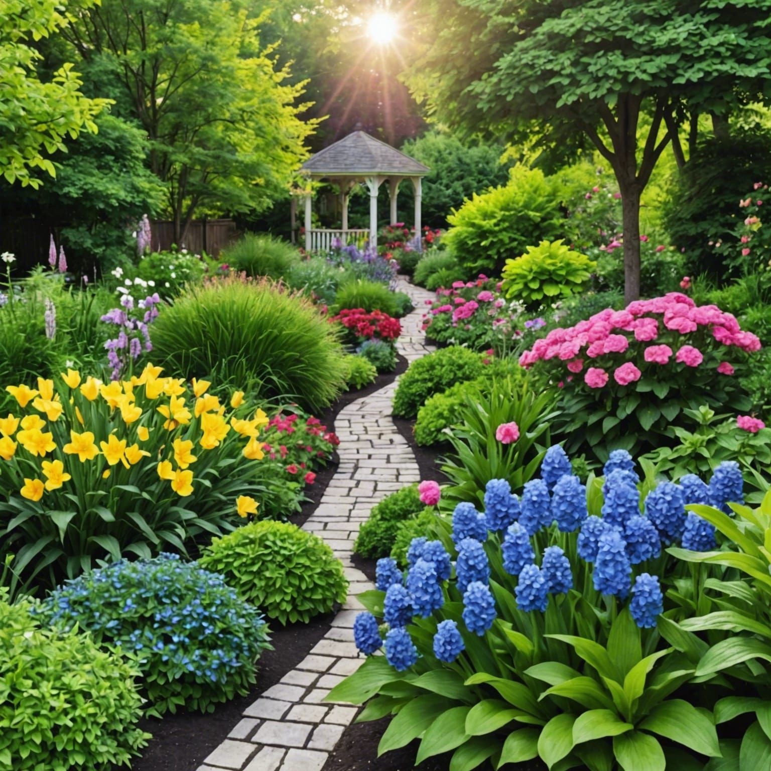 Blooming Garden: A Floral Paradise in Full Glory