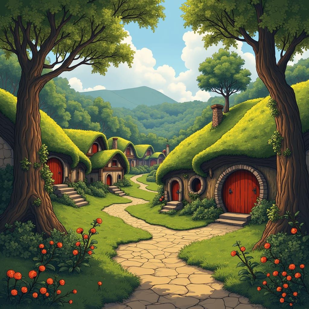 Hobbit Village in Tolkien's Middle-earth