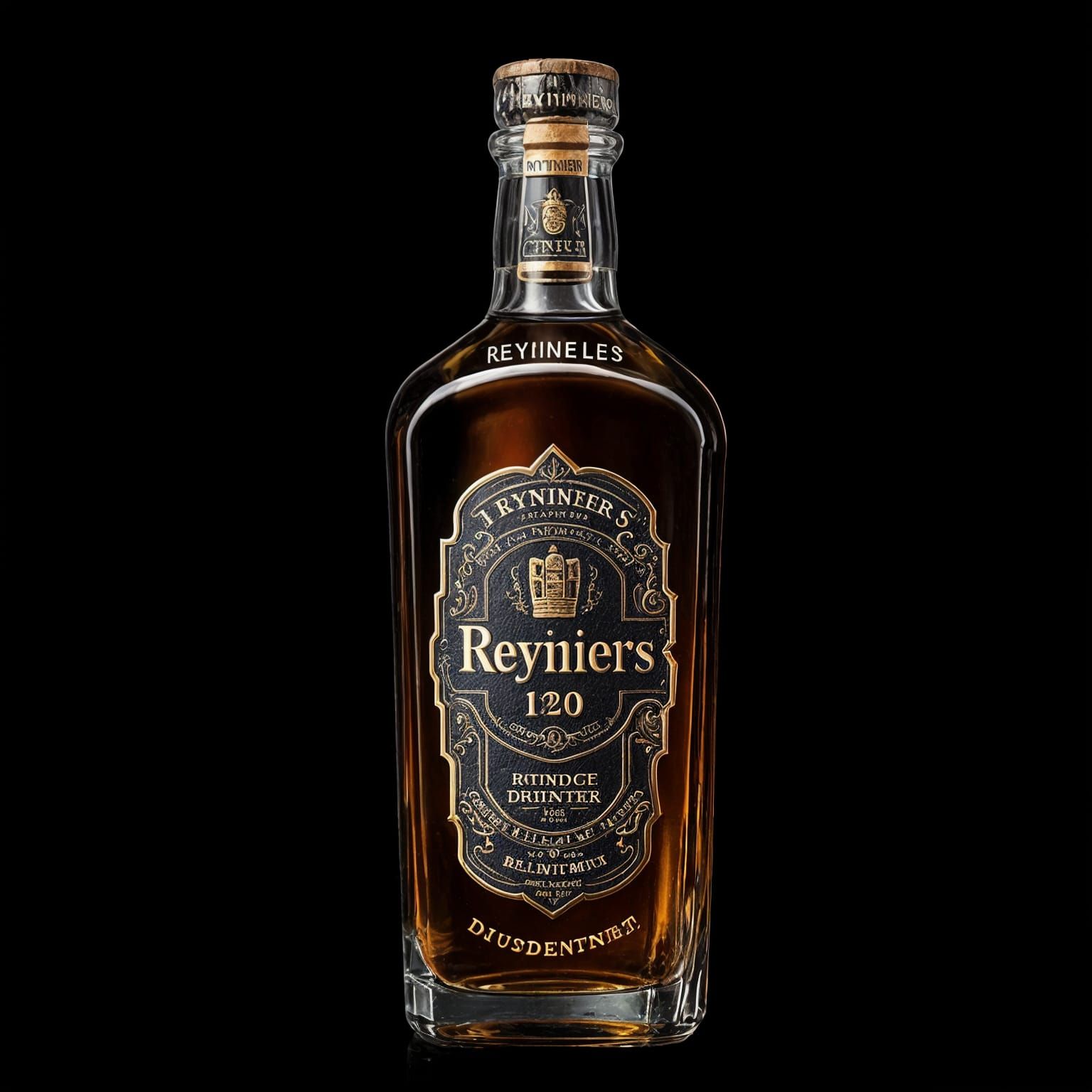 Whiskey Bottle from Reyniers Ltd Company Distillery