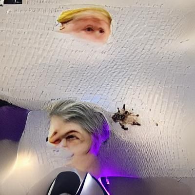 Abstract Red and White Figure in Digital Art