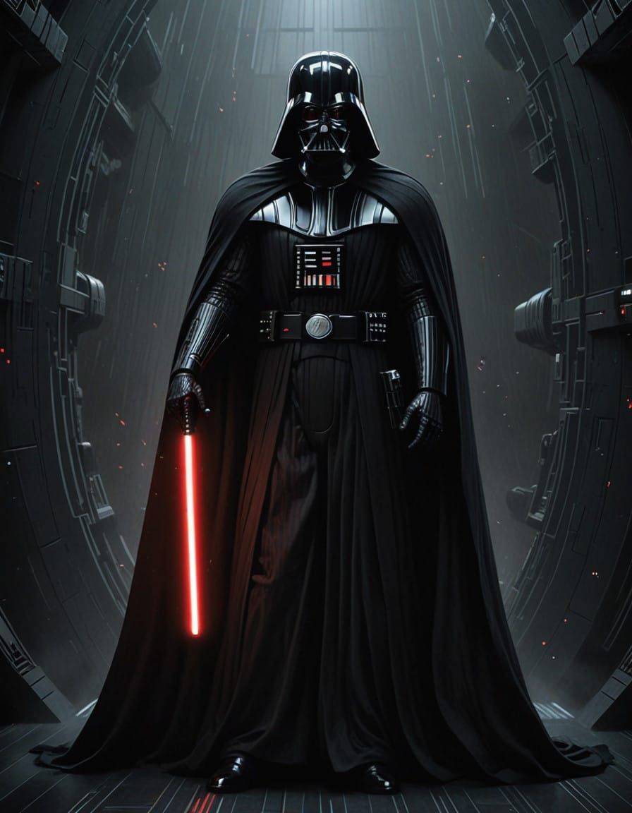Sith Lord in Dark, Gritty Comic Book Style