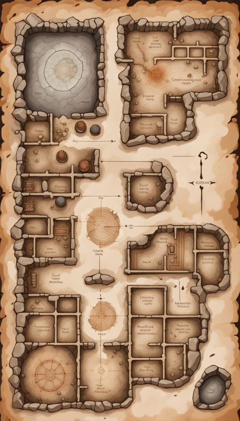 Dnd encounter map ruins